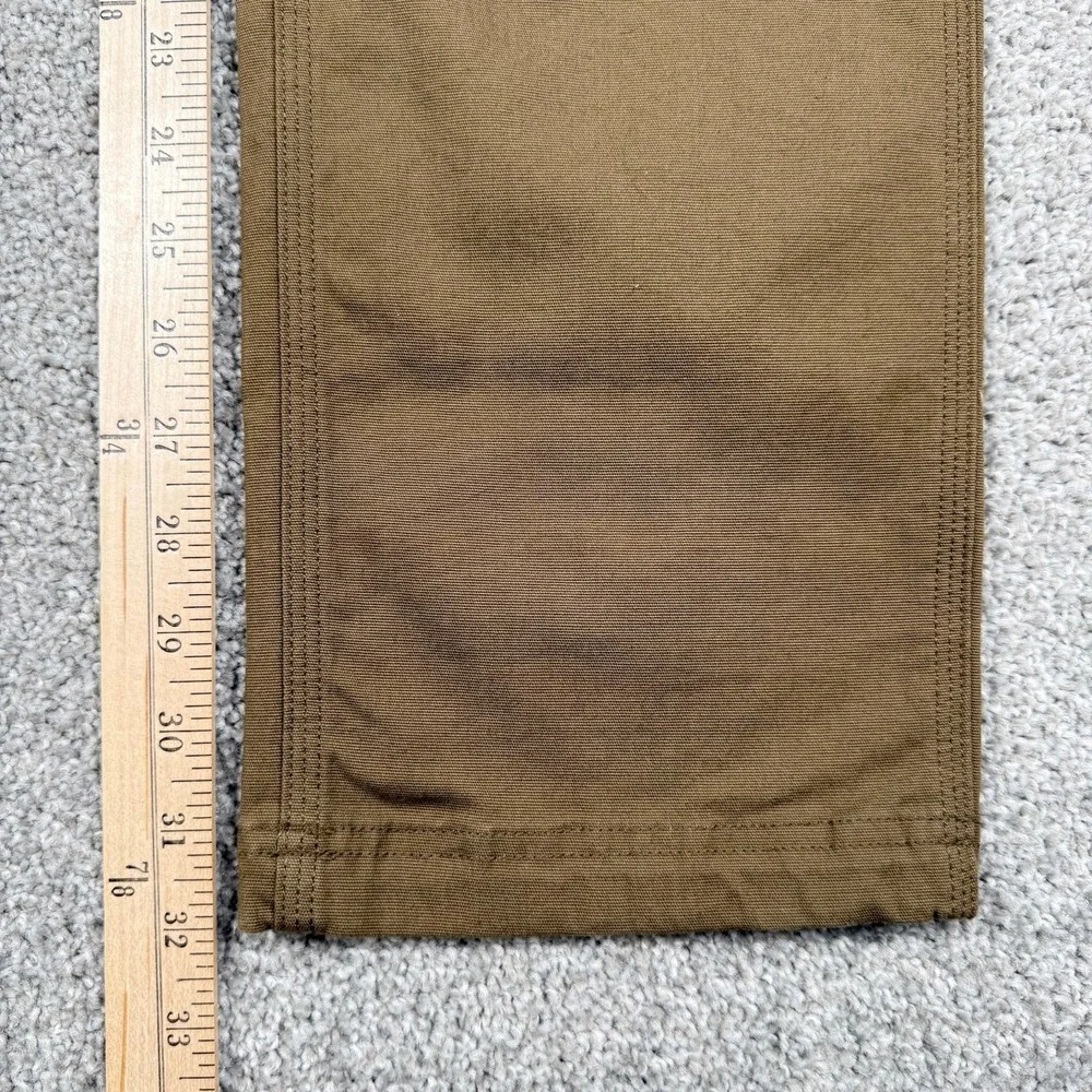 Duluth Trading Co Cargo Pants Women 12 x 33 Brown Curvesetter Stretch Outdoor